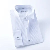 

New Oxford textile body iron-free white color men's shirt long sleeve shirts tuxedo+shirts