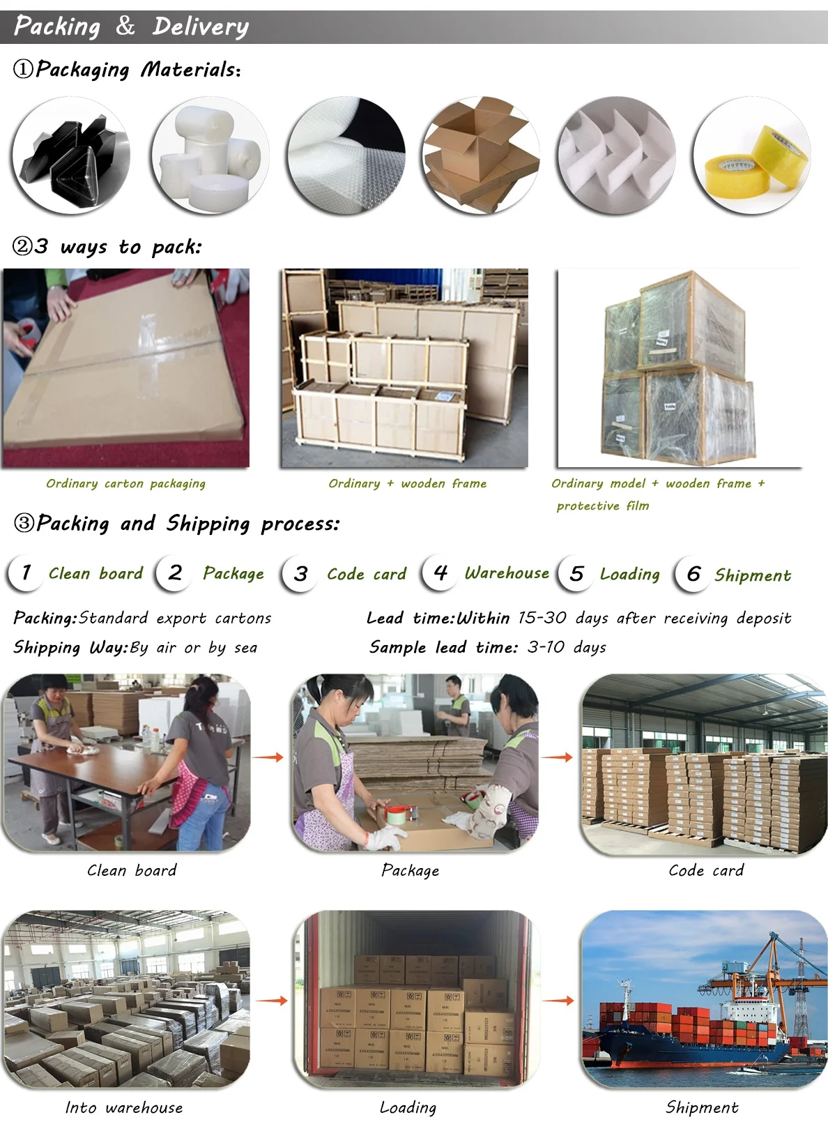 China custom flat pack kitchen cabinet