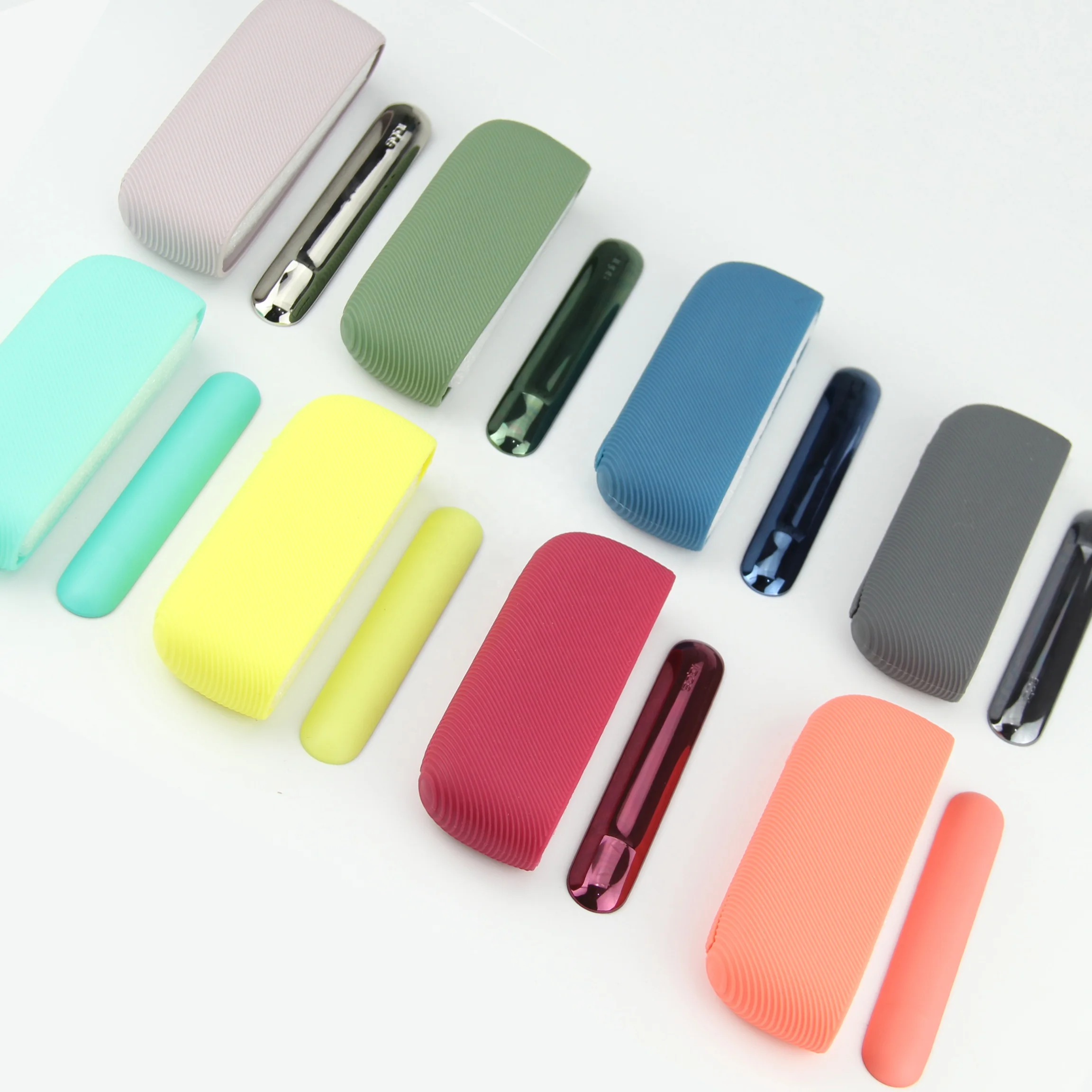 

NEW ARRIVAL Soft Silicone Protective Case and Side Door Cover Set for IQOS Iluma, Multi color