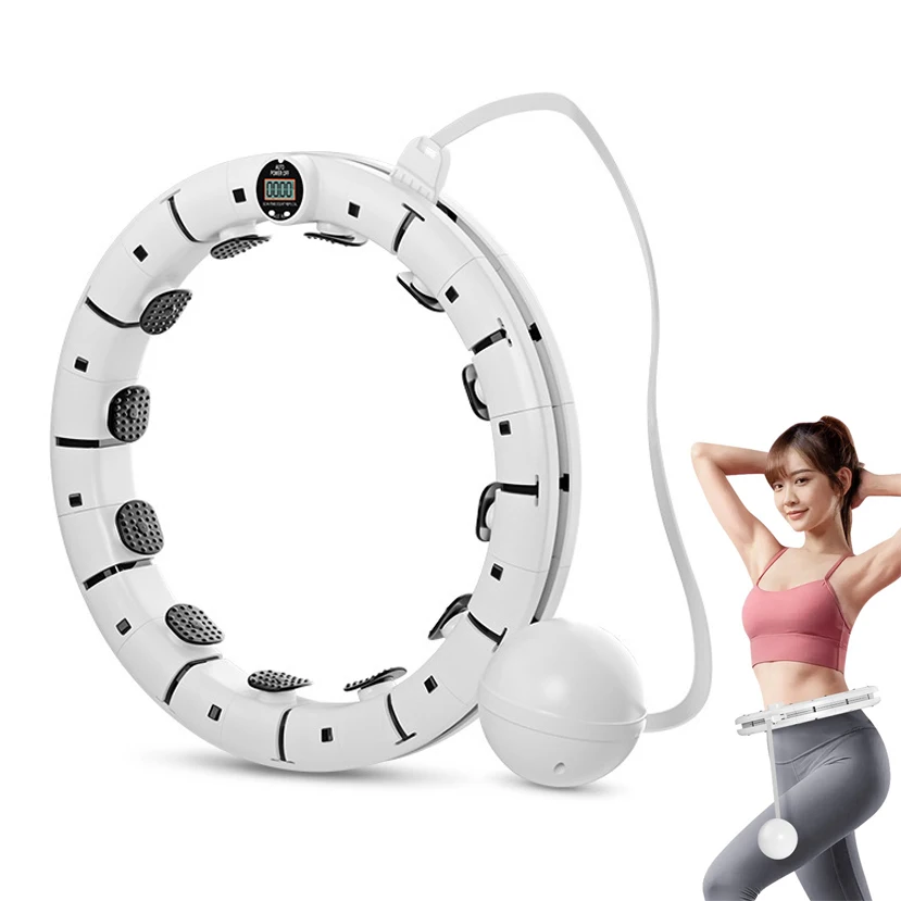 

2022 New hot sale magnet massage detachable sports smart hula circle silent weighted huula hoop