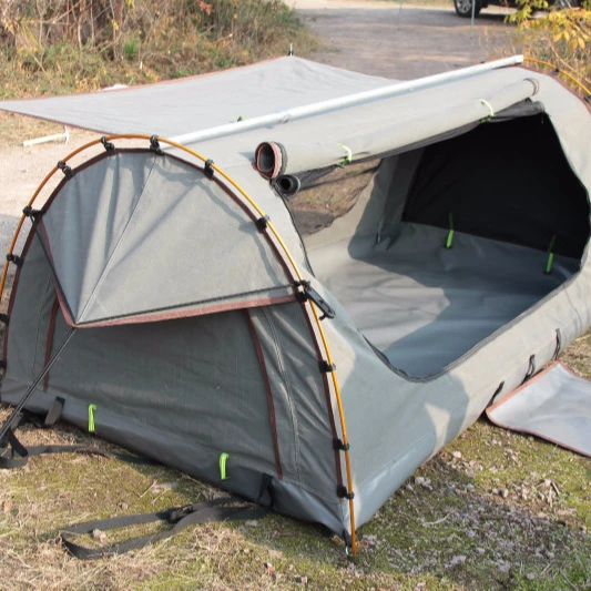 

double swag tent with green cotton, Customized