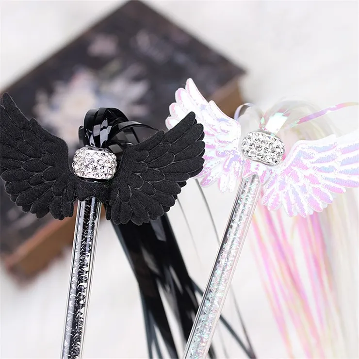 

New Pet Accessories Cat Toy Angel Wings Rain Silk Tassel Funny Cat Stick