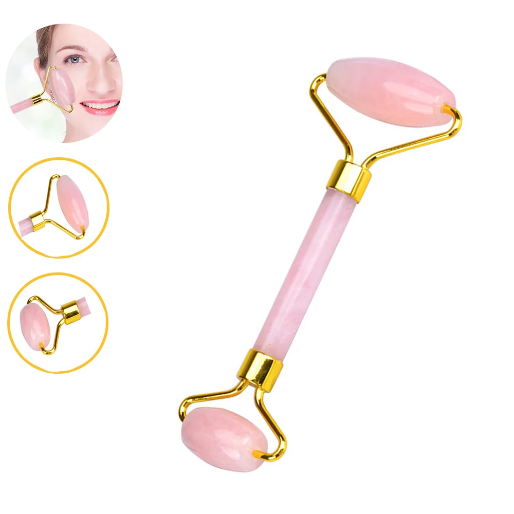 
11 years gold supplier seller rose quartz jade roller jade roller for face 