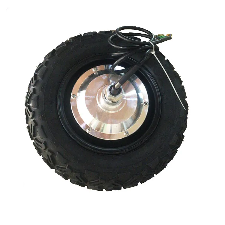 

single shaft 10 inch dc brushless gear hub motor wheel, Black