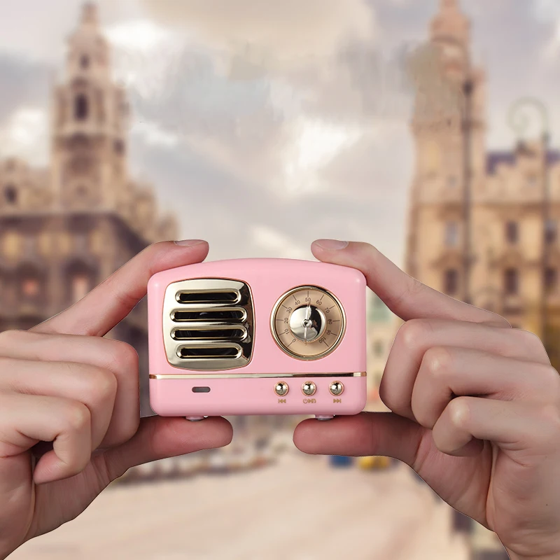 2019 new customize computer player vintage bluetooth speaker with microphone - ANKUX.COM