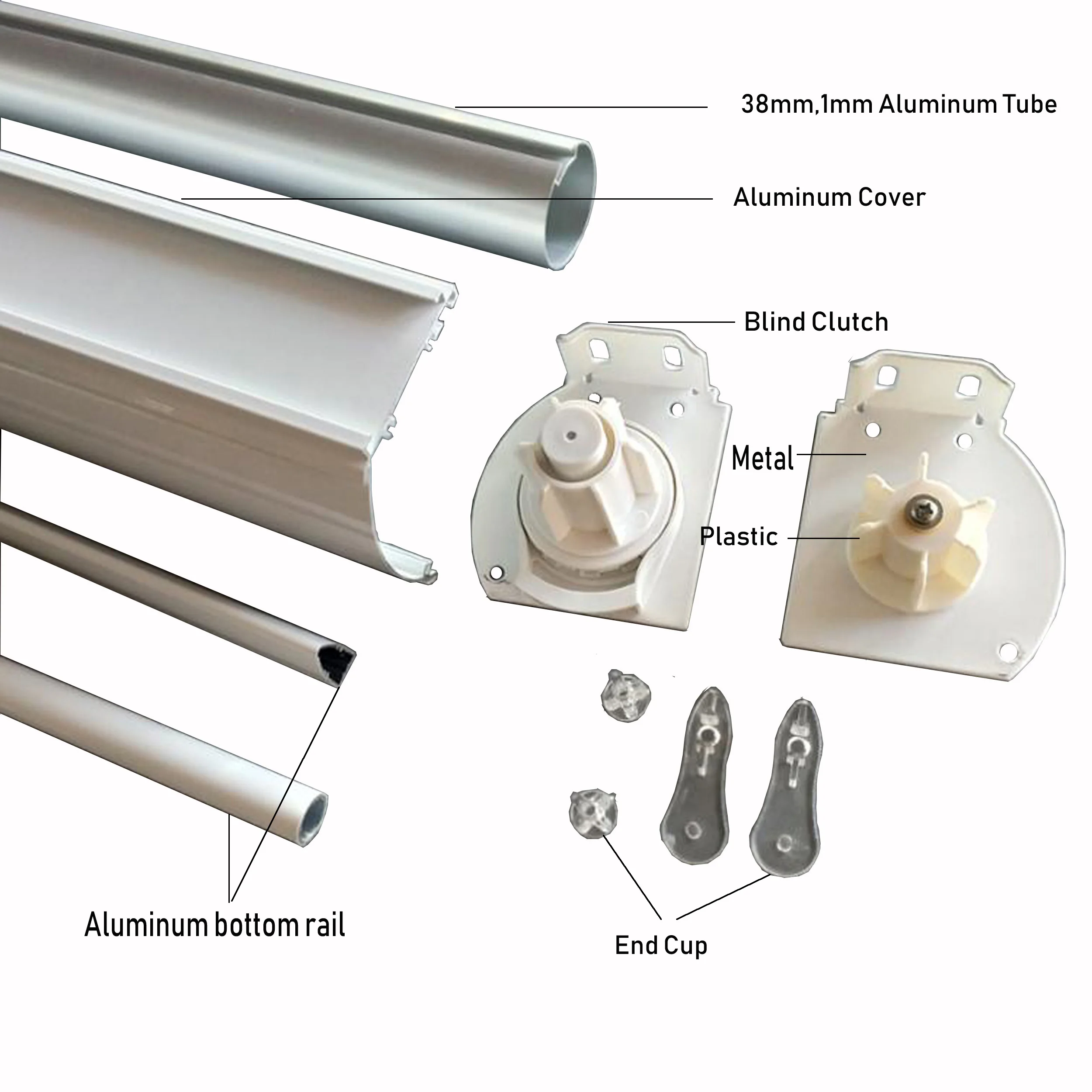 38mm Double Roller Zebra Blind Mechanism Blinds Components Zebra Blinds