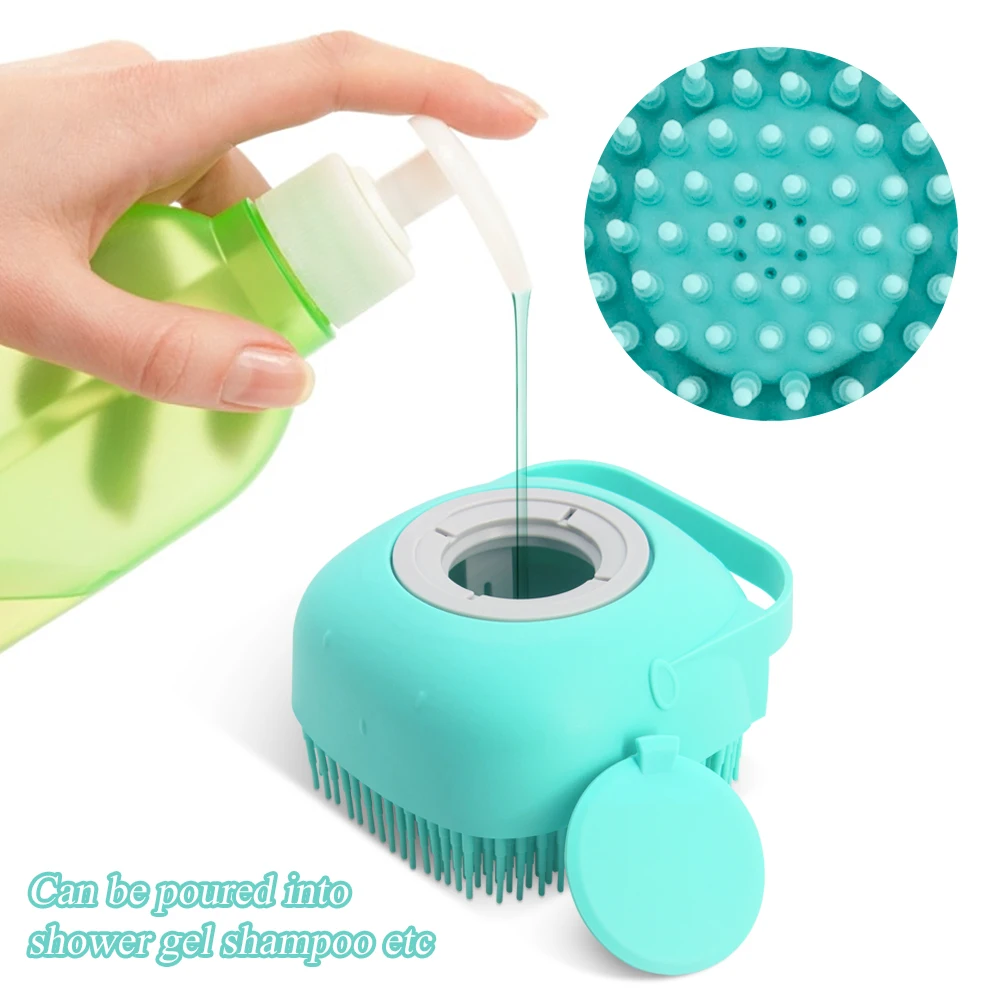 

Hot Sale Dish Brush Silicone Shampoo Shampoo Brush Clean Scalp Bath Comb Hairdressing Tools Body Washing Hair Massage