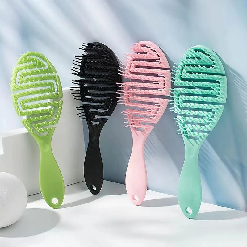 

CANDY BRUSH free sample hot sale flexible detangling hair brush shape all hair types, 4 color
