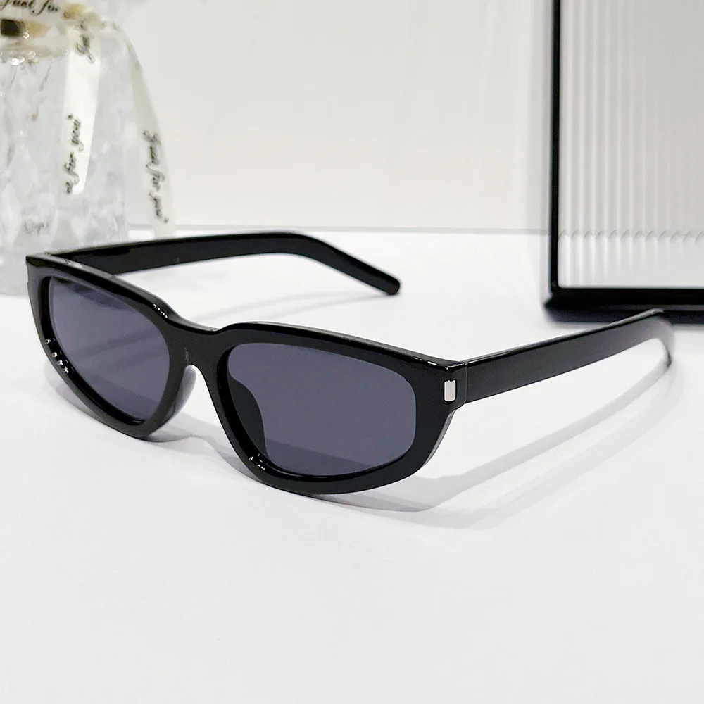 Retro Cat Eye Sunglasses 2024 Women Men Frame Shades LOGO Custom Glasses Eyewear Men's Accessories