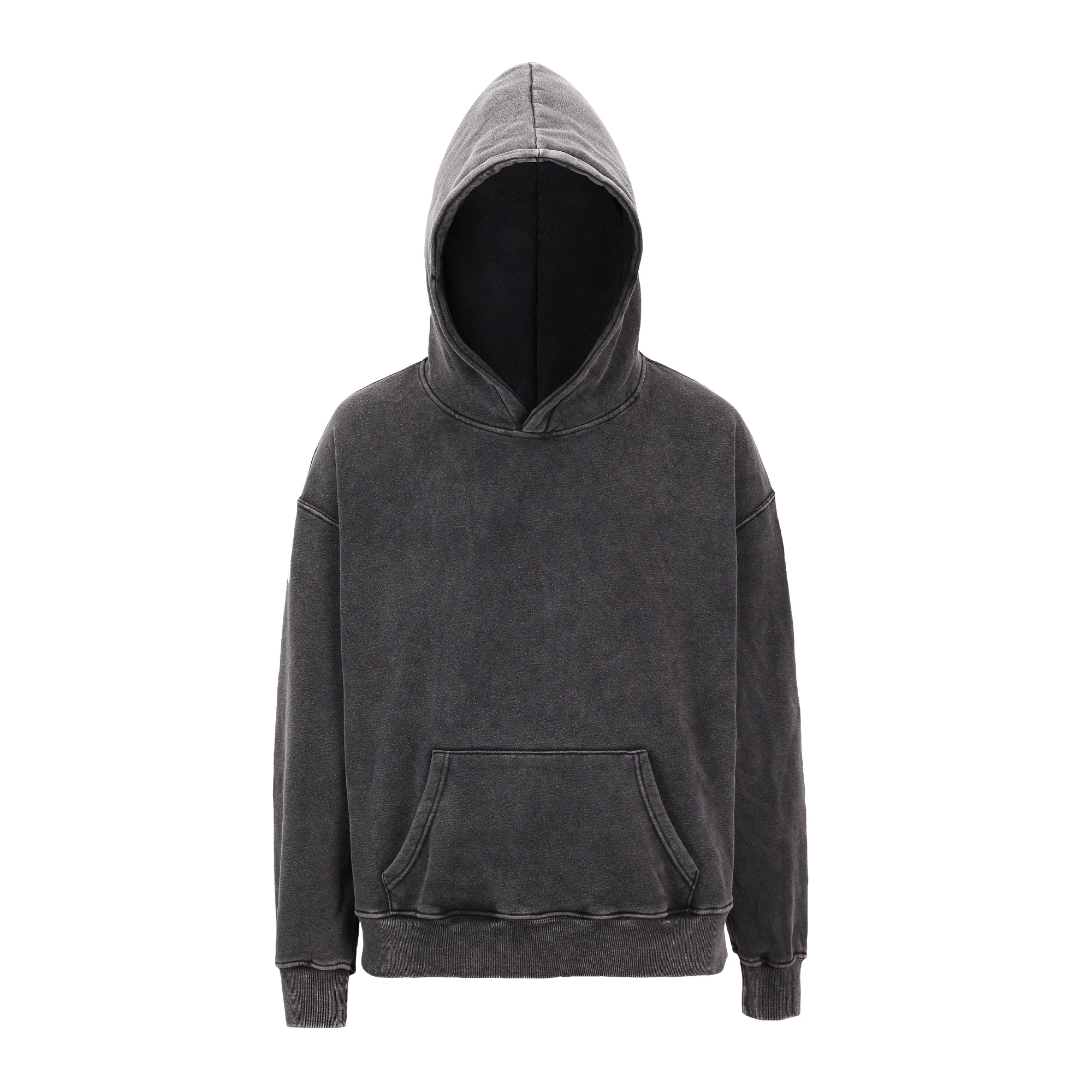 high quality custom streetwear made men plain stock dropshipping washed hoodie