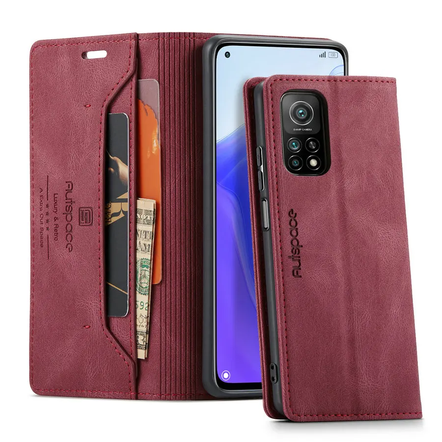 

Wallet Leather Phone Case For Xiaomi POCO X3 NFC 10 Lite Redmi 10T Pro NOTE 10 Redmi Note 9s Frosted Flip Cover Pouch, Brown, rose, blue, black