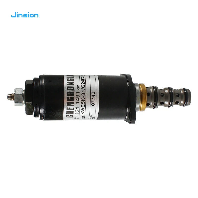 JINSION Excavator Replacement Parts KT320B/C Protective Lock Solenoid Valve 121-1491 for Caterpillar CAT 320B 320C