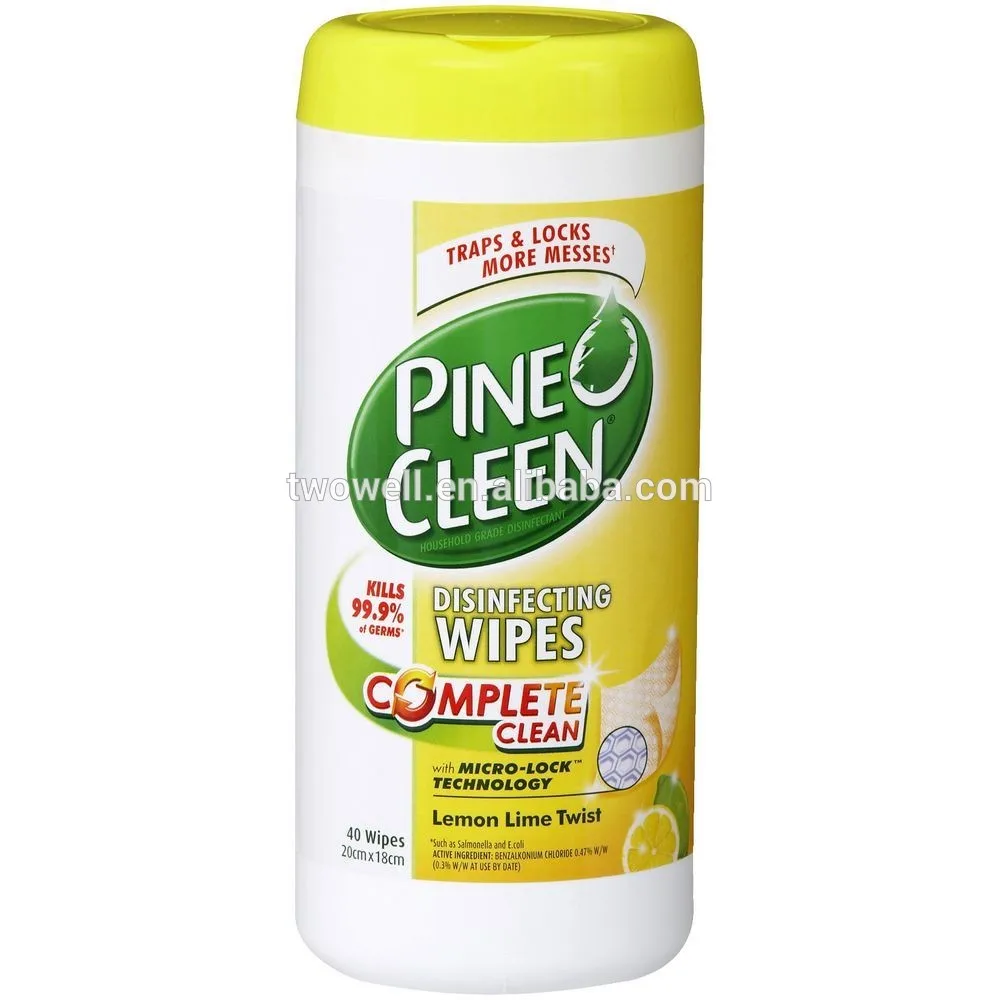 

disposable disinfecting wipes for general cleaning lemon scent