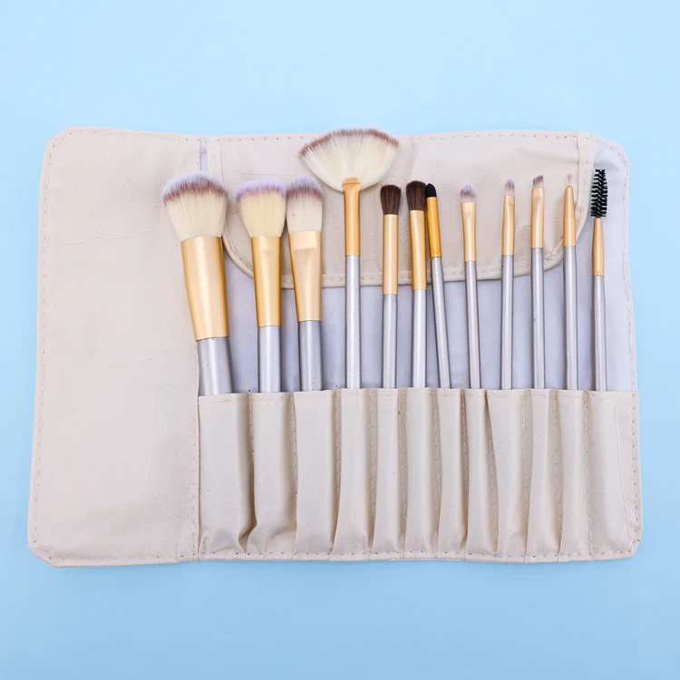 

12pcs brush make set up luxury makeup brush set kit wholesale handle private label foundation cosmetic makeup brushes