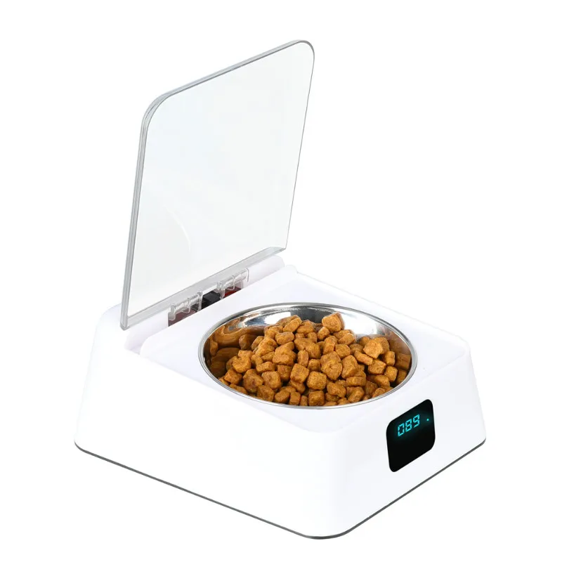 

New Arrive Infrared sensor auto cover open close feeding pet bowl for cats and dogs