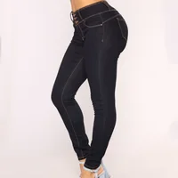 

New fashion lady Tight Slim Wide Leg pants Wide waist Slim fit Leisure Sexy girl Pencil pants Women jeans