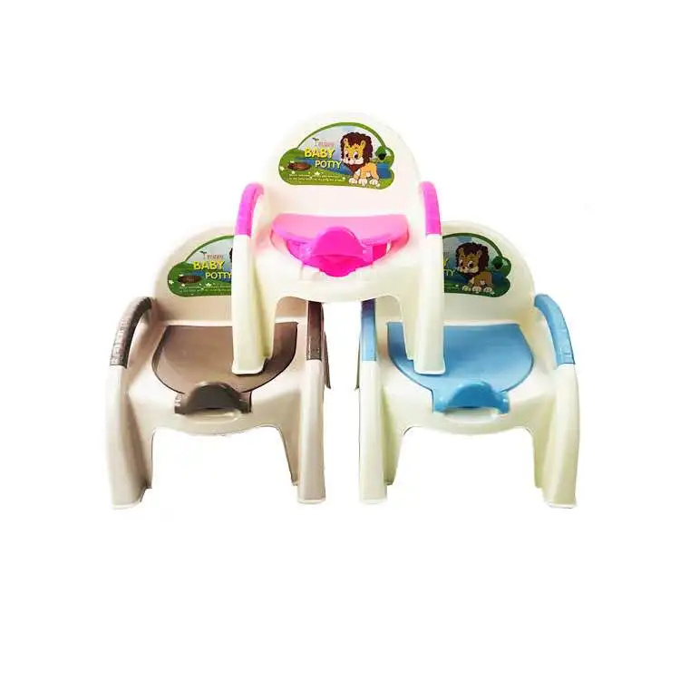 

Hot Selling Eco-friendly Plastic Potty Babyhood Plastic Baby Toilet Trainer Chair, Blue/pink/green/orange/grey