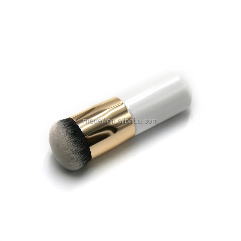 

China factory handmade 2020 private label wood handle synthetic hair kabuki brush foundation brush makeup brush