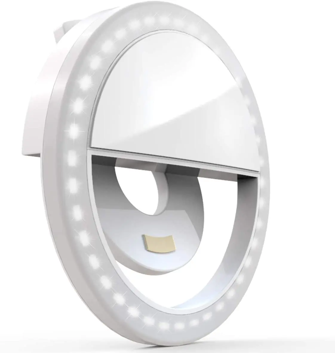 

36 LED selfie light ring USB rechargeable aros de luz ring light phone, White black pink blue