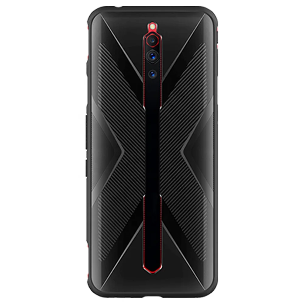 

Dual Sliding Rails Phone Case Shockproof Shell TPU Protective Cover for Nubia Red Magic 5G