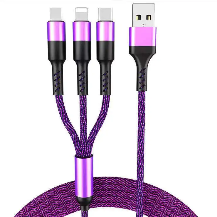 5A Fast Multi Charger Cable Universal USB Charging Cable with Micro USB Type c Port Cable for 8-PIN Most Android Phones - ANKUX.COM