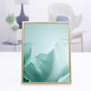 5x7, Antique Gold, Vintage Style Octagon Brass and Glass, Metal, Floating Desk Photo Frame (Vertical)