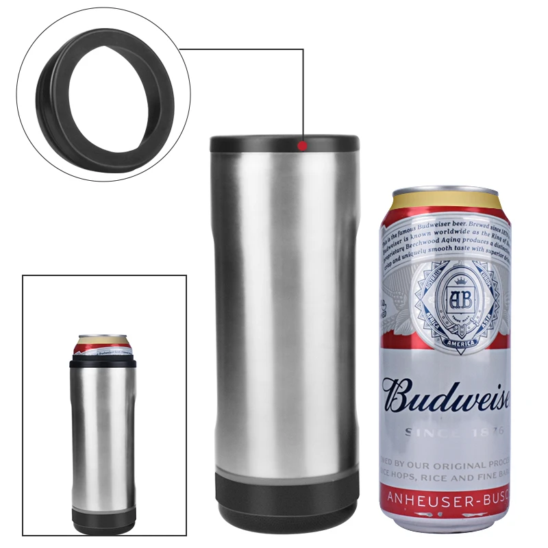 

400ML 13OZ Insulated Stainless Steel Can Double Walled Vacuums Outdoor Beer Holder Portable Music Cooler Speaker Cup