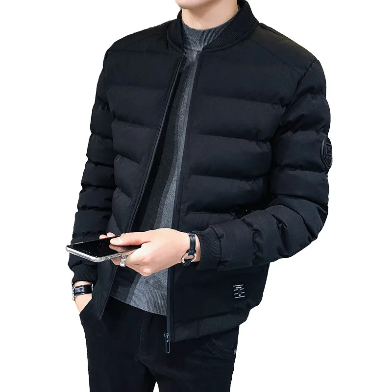 Men's Jackets Leather Jackette for Men Fashion Men Winter Long Sleeve Jacket Coat