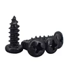 DIN 7981 carbon steel blackening fastener cross recessed pan head self tapping screw