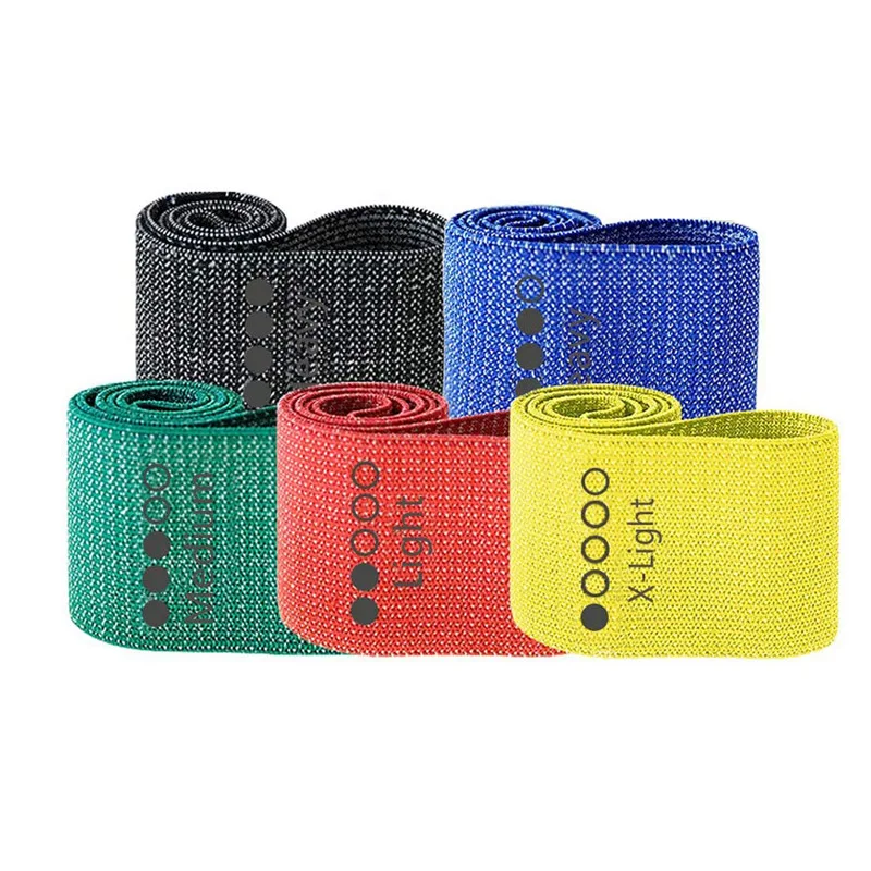 

Low Moq Cusotm High Quality Fabric 5 Resistance Level Booty Bands Set