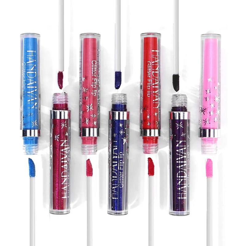 Handaiyan Glitter Flip Lip Liquid Lipstick Long Lasting Lipsticks Lip