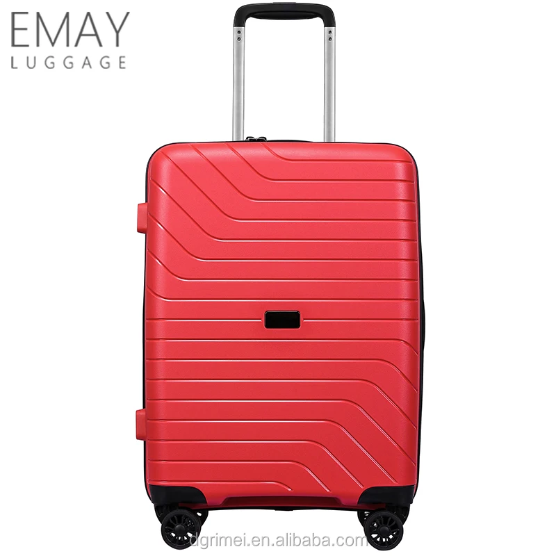 Top Quality Carry On Hard Case Pp Luggage Set With Builtin Tsa Lock