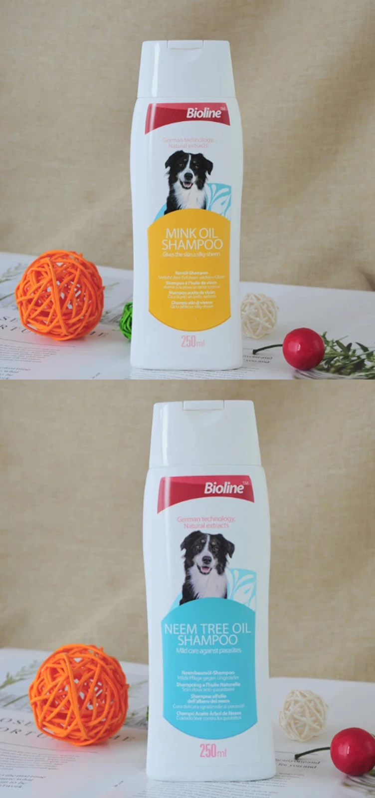 250ml Private Label Pet Products Bulk Pet Cleaning Bath Pet Shampoo For