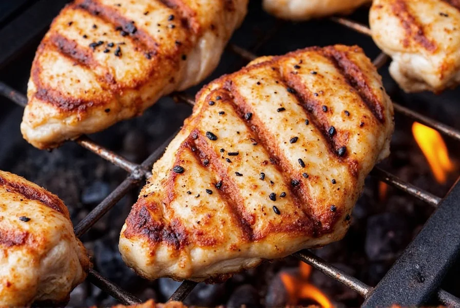 Charcoal fire for grilling