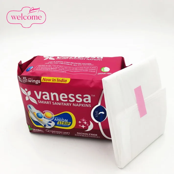 

Me Time Disposable Period Pads Eco Friendly Women Ladies Sanitary Pad Napkin Sanitary Towel Bag Small with Wings