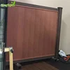 Vertical Design Wood Plastic Composite Fences with galvanized steel tube