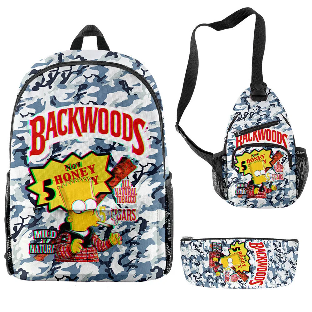 

Ready To Ship Galaxy Backwoods 3 Pcs Bag Set Laptop Book Crossbody Bags And Backpack Set