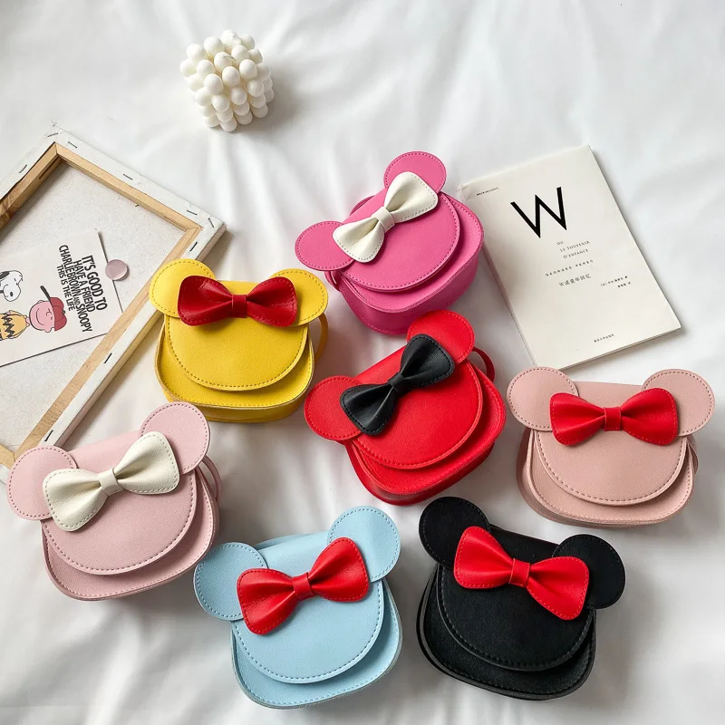 

Bag Girl Cute Mickey bow Mini Bag crossbite change purse, Customized color