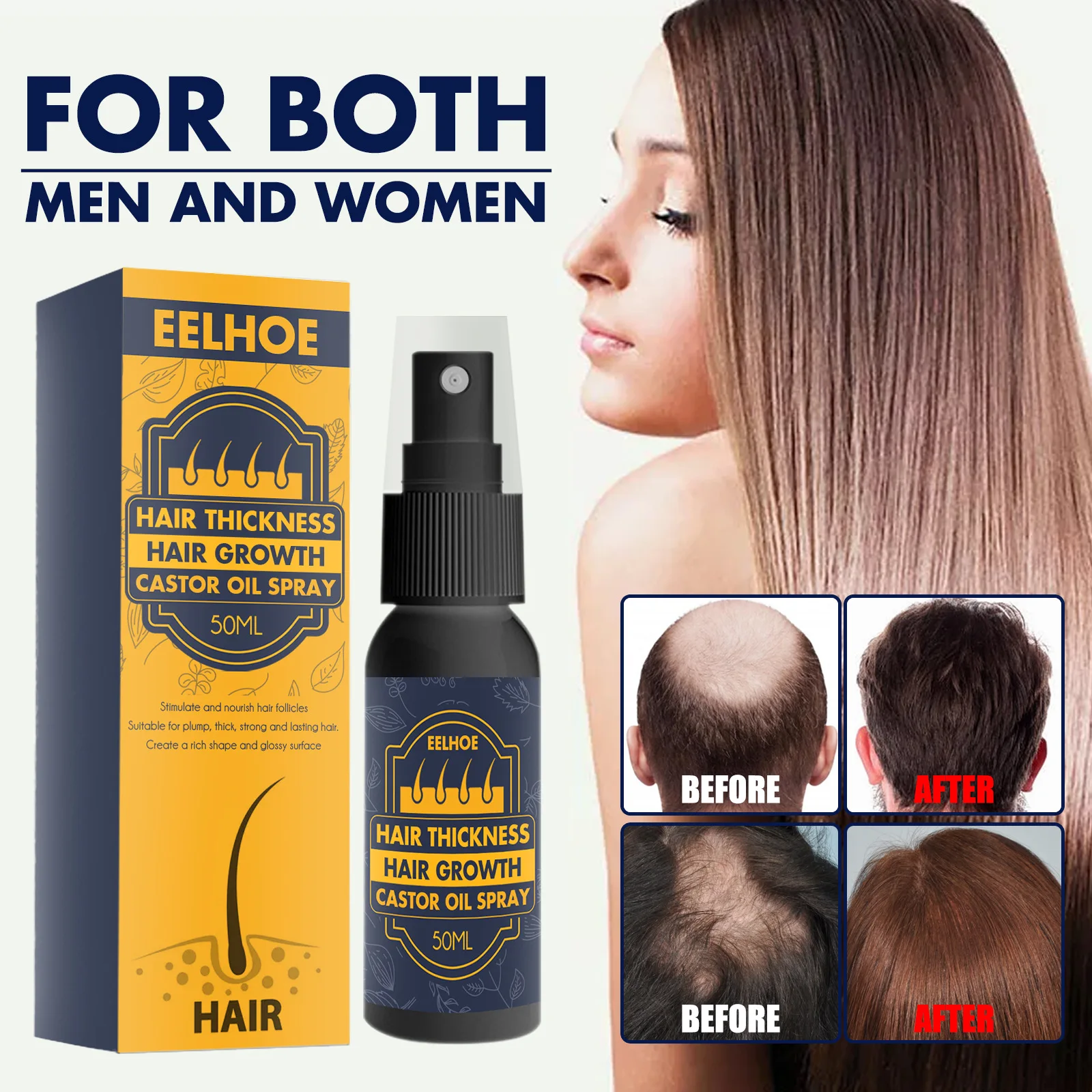 

Anti Hair Loss Essential Oil Products Ginger Hair Growth Spray Serum Fast Treatment Prevent Hair Thinning Dry Frizzy Repair