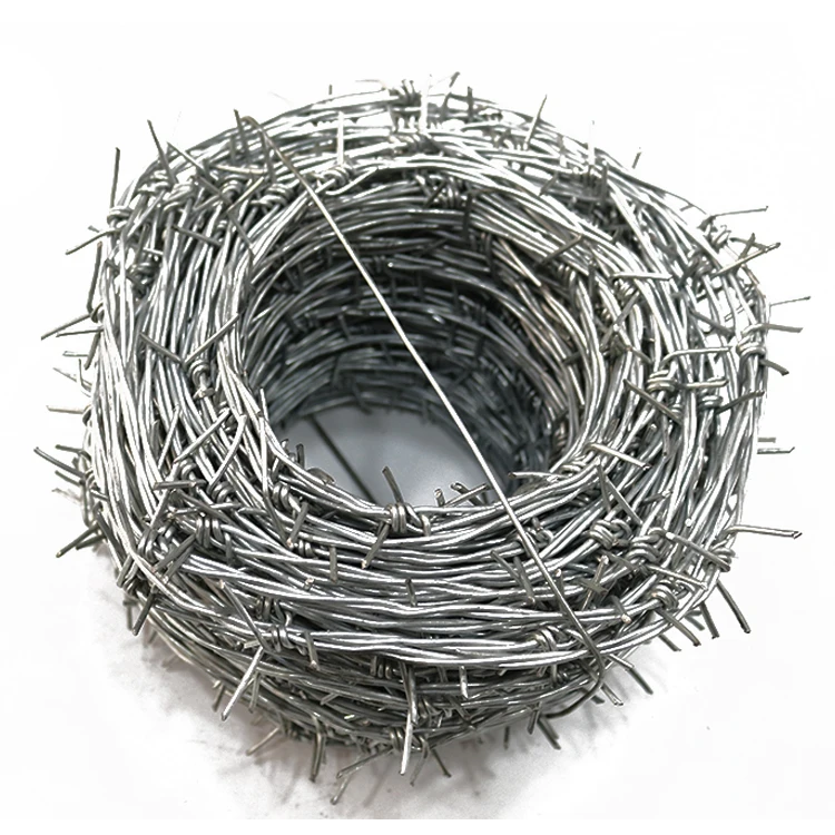 
Galvanized barbed wire gauge12 16 18 24 25kg 50kg rollo China factory supplier 500meters protection fencing 