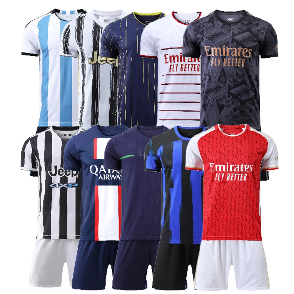 

2023 New Cheap Fashionable Club Soccer Jersey Polyester Dry-fit Men Football Uniform