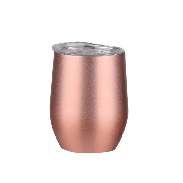 

Best seller stainless steel metal 12oz egg shell wine tumbler with vacuum insulated, Customized color