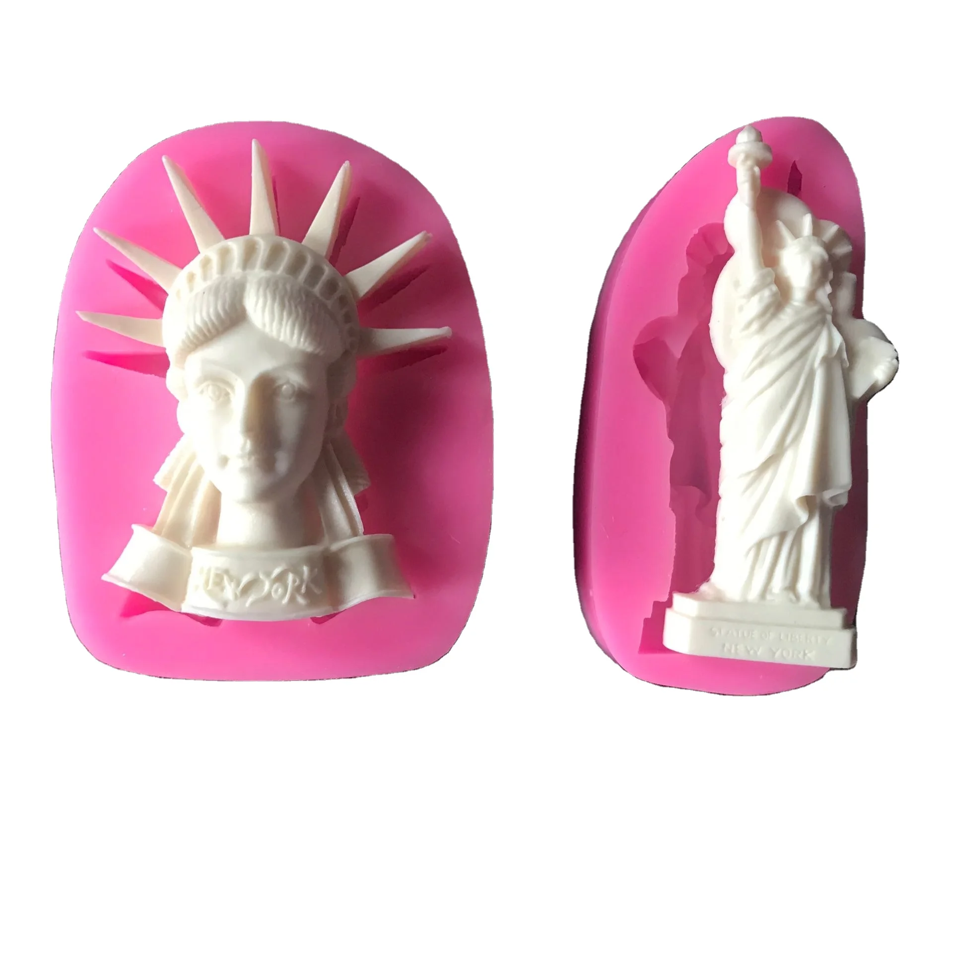 

Greek Mold Torso Woman Silicone Female Body Big Statue Goddess Candle Molds, Pink