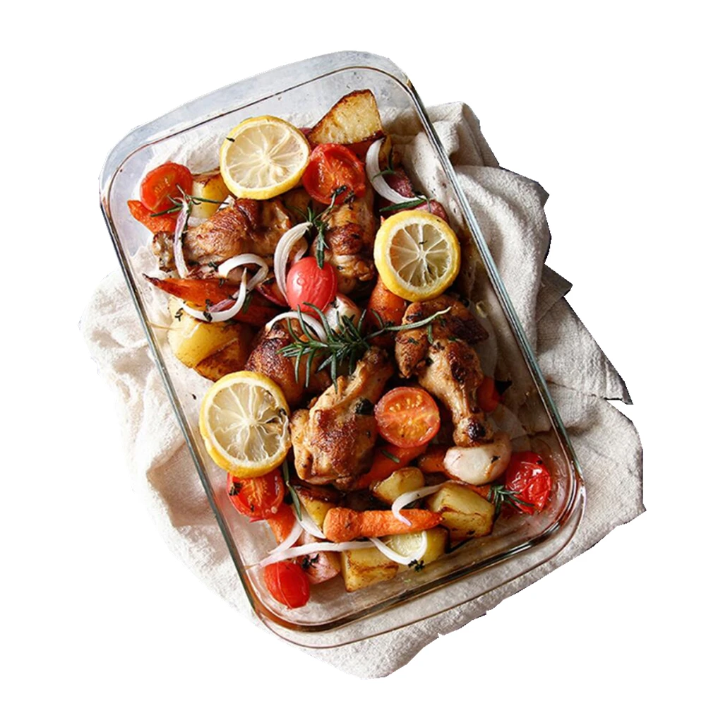 

High borosilicate Wholesale market baking dish glass bakeware