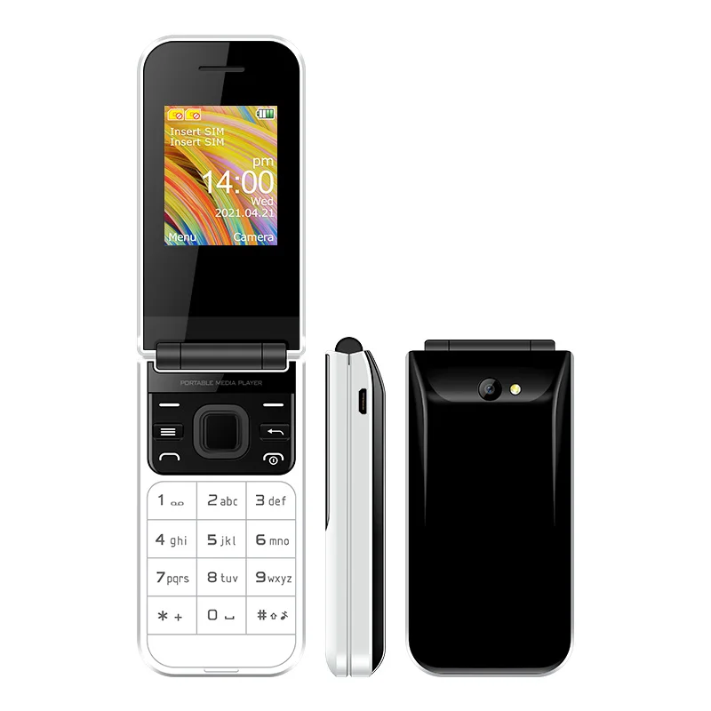 

G05 1.8 Inch Screen Dual SIM Card GSM Mobile Phone/Cheap Feature Phone UNIWA F2720 Flip Keypad Cell Phones