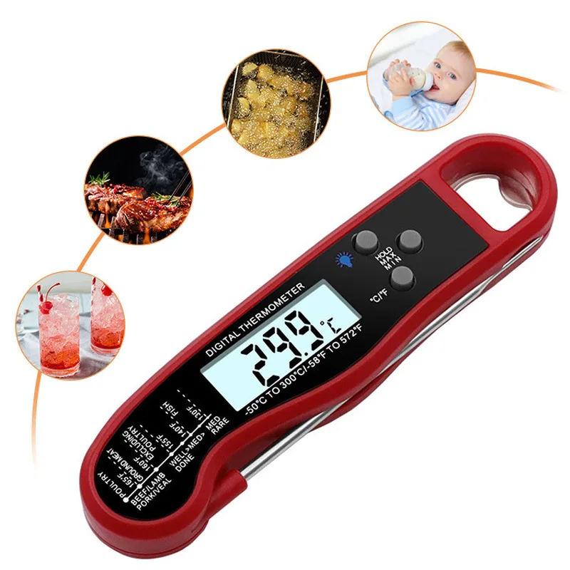 

Instant Read Digital Cooking Food Meat Kitchen Thermometer with Backlight Wireless