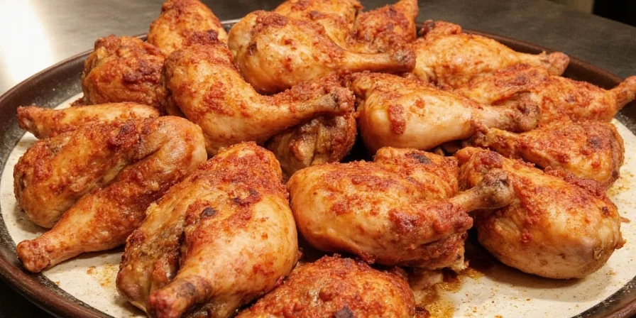 Finished brined chicken dish