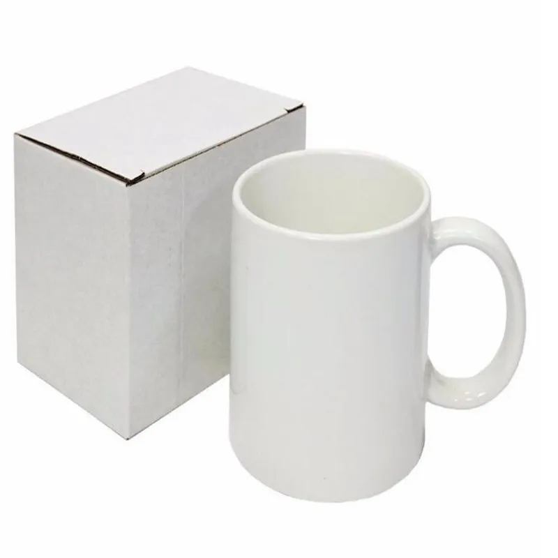 

AAA grade sublimation 11oz customized ceramic mug with high quality coating for christmas decorations coffee mugs, White