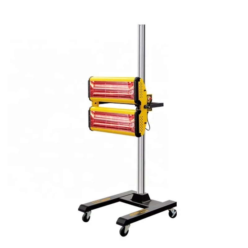 Lampe Infrarouge 1000W Pour Peinture Auto - Séchage Rapide, Ondes Courtes, Poignée, Zone 30x15 Cm