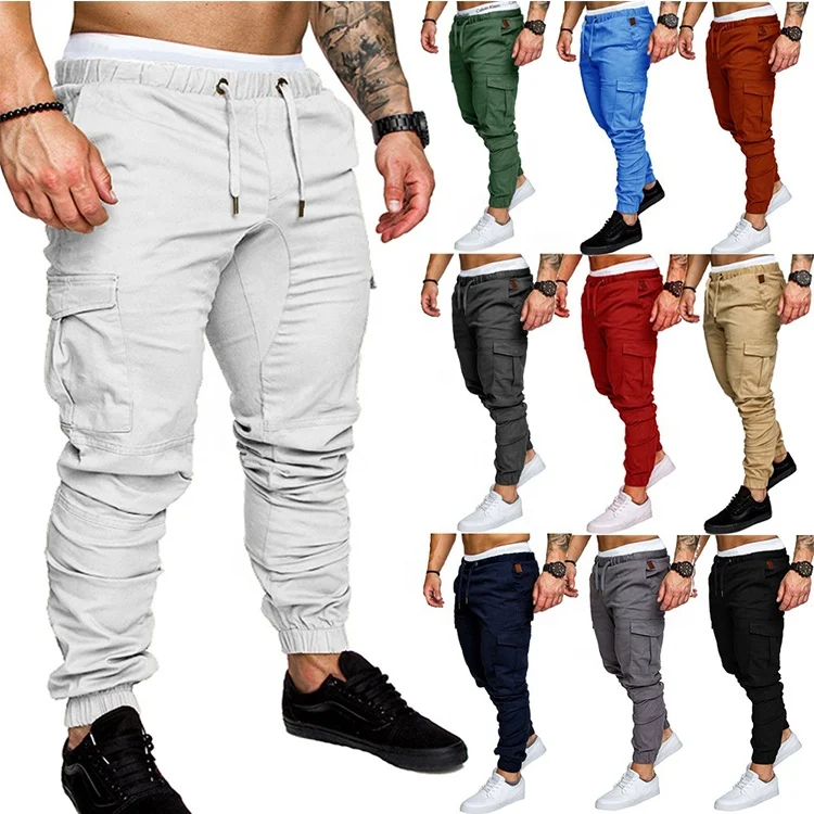 

CK Cheapest high quality cotton stacked sweatpants trouser for men's 2022 sport casual pants plus size men trousers